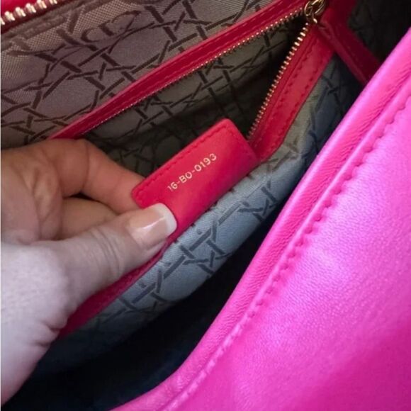 AUTHENTIC! *Barbie--PINK* CHRISTIAN DIOR Lady Dior Large Cannage Lambskin Bag - Picture 7 of 16